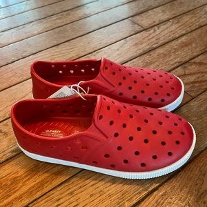 Toddler size 10 Old Navy slip on shoes.